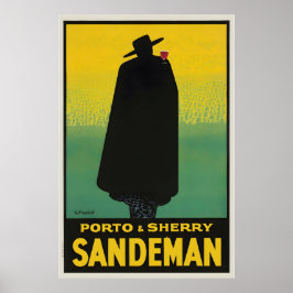 ポルト・シェリーの食べ物と飲み物のヴィンテージポスター ポスター