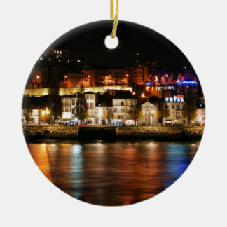 ポルト、ポルトガルのドウロ川の川 セラミックオーナメント
