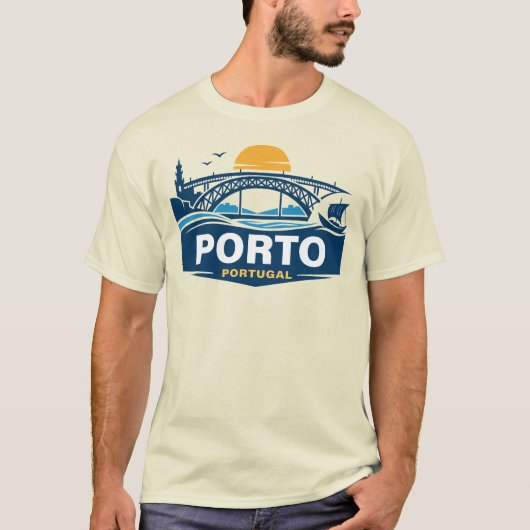 ポルト ポルトガル ヨーロッパ Tシャツ (正面)