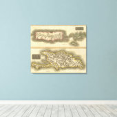 ポルト・リコ、ヴァージン諸島、ヒスパニオーラ キャンバスプリント (インサイチュ (ウッドフロア))