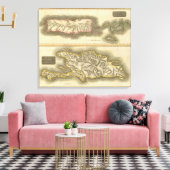 ポルト・リコ、ヴァージン諸島、ヒスパニオーラ キャンバスプリント (インサイチュ (リビング))