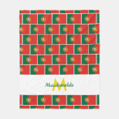 ポルパーソナライズされたガル国旗 フリースブランケット (正面)