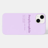 ポルフィロフィー：ラベンダーiPhoneケース Case-Mate iPhoneケース (裏面 (横))