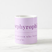 ポルフィロフィー：紫色の愛好家のためのラベンダーマグカップ コーヒーマグカップ (中央)