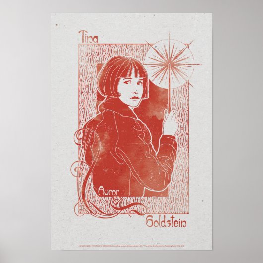 ポルペンティナゴールドスタイン™イラストレーション ポスター (正面)