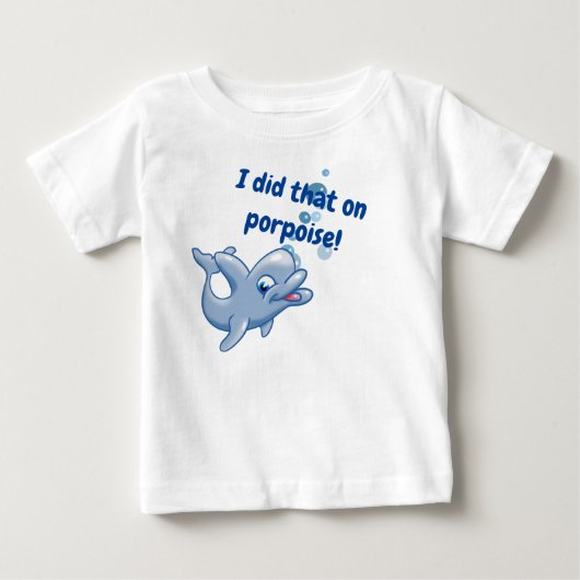 ポルポイズでやったんだ ベビーTシャツ (正面)