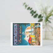 ポルメイリオン – PENRHYNDEUDRAETH GWYNEDD NORTH WALES ポストカード (スタンド正面)