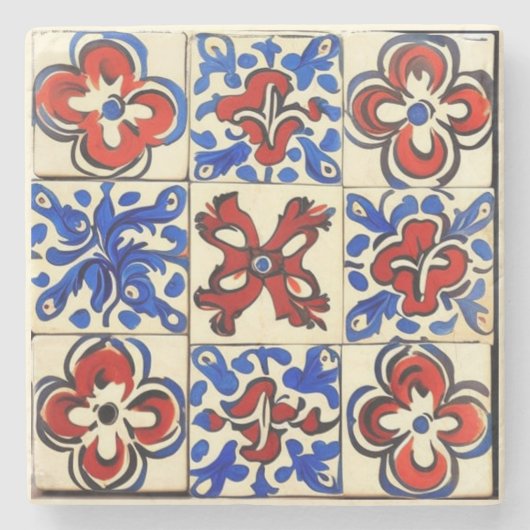 ポル伝統的ガル美術 ストーンコースター (正面)