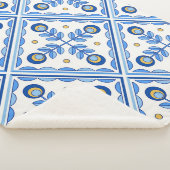 ポル伝統的トガルリスボンアズレジョ陶磁器タイル。 シェルパブランケット (3/4)