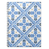 ポル伝統的トガルリスボンアズレジョ陶磁器タイル。 ノートブック (正面)