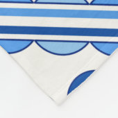 ポル伝統的トガルリスボンアズレジョ陶磁器タイル。 フリースブランケット (角)