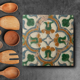 ポル地中海のガルの花のアズレヨスのタイル タイル