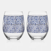 ポル素朴ガル結婚タイル ステムなしワイングラス (右)