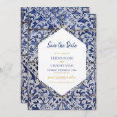 ポル素朴ガル結婚タイル セーブザデート (正面/裏面)