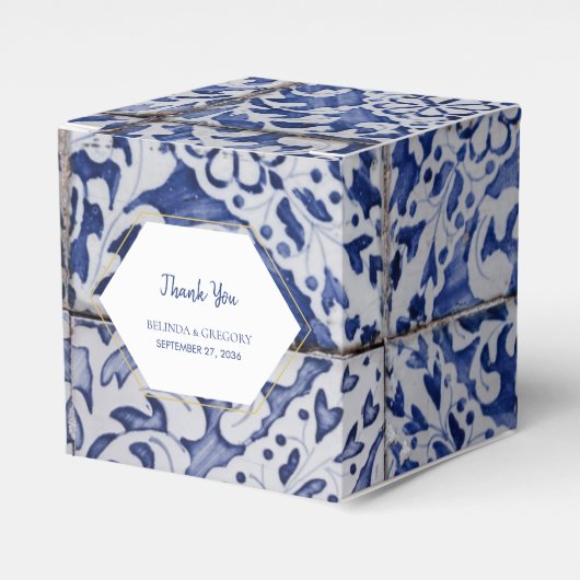 ポル素朴ガル結婚タイル フェイバーボックス (正面サイド)