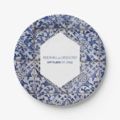ポル素朴ガル結婚タイル ペーパープレート (正面)