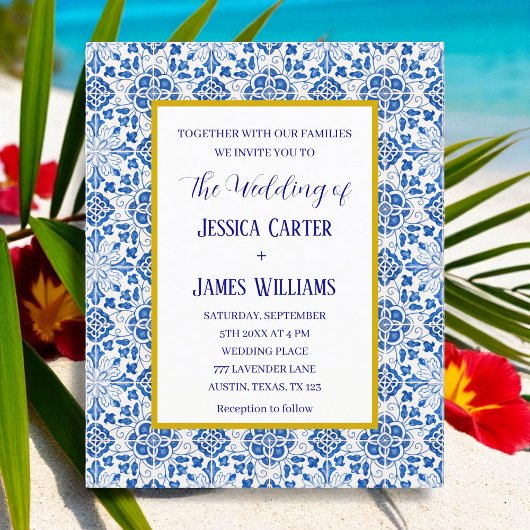 ポル素朴ト地中海の結婚タイル