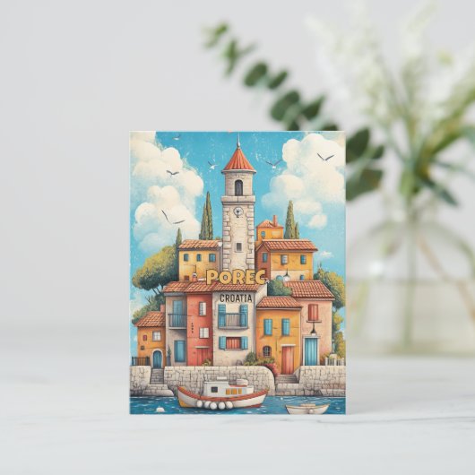 ポレッククロアチア共和国旅行 ポストカード (スタンド正面)