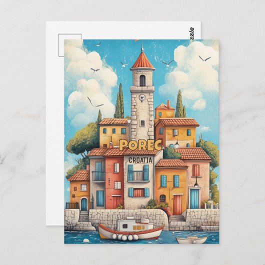 ポレッククロアチア共和国旅行 ポストカード (正面/裏面)