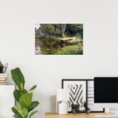 ポレノフ湖 – 生い茂った池 ポスター (ホームオフィス)