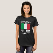 ポレンタイタリアングルメ引用文 Tシャツ (正面フル)