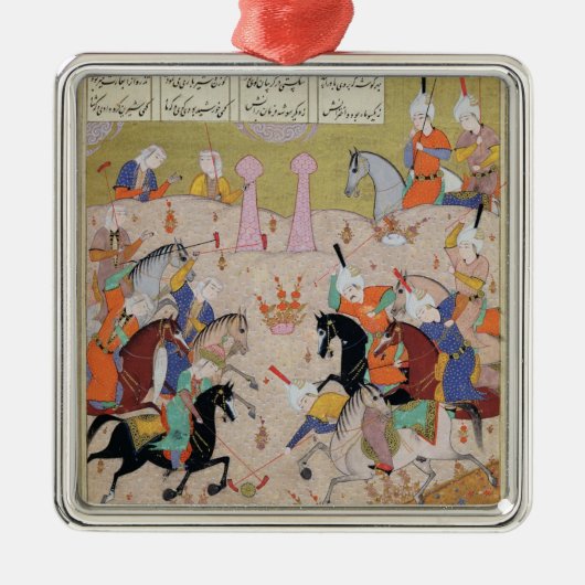 ポロのゲーム メタルオーナメント (正面)