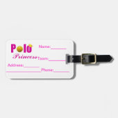 ポロのプリンセスのラベル ラゲッジタグ (正面横)