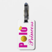 ポロのプリンセスのラベル ラゲッジタグ (裏面縦)