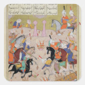 ポロの試合 スクエアシール (正面)