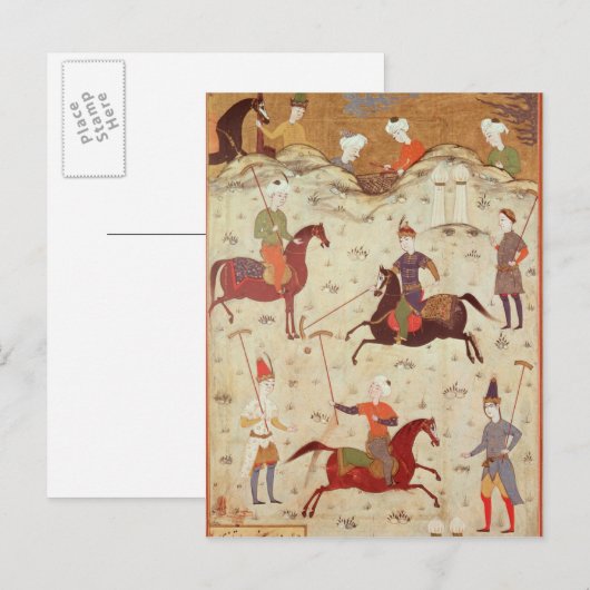 ポロの試合 ポストカード (正面/裏面)