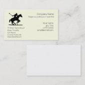 ポロは名刺のテンプレートを遊ばします 名刺 (正面/裏面)