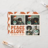 ポロアシッド写真メリークリスマスかわいいおもしろいクリスマス カード (正面/裏面インサイチュ)