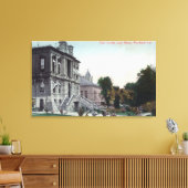 ポロカウンティコートハウスの外観ビュー キャンバスプリント (インサイチュ (リビング))