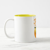 ポロスギリシャ旅行ポスターアートプリント ツートーンマグカップ (左)