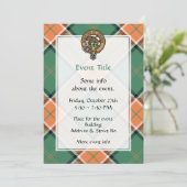 ポロック氏族の紋章招待状 招待状 (スタンド正面)