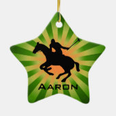 ポロパーソナライズされたオーナメント セラミックオーナメント (裏面)