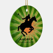 ポロパーソナライズされたオーナメント セラミックオーナメント (右)