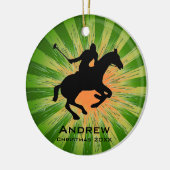 ポロパーソナライズされたオーナメント セラミックオーナメント (左)