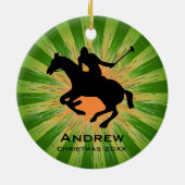 ポロパーソナライズされたオーナメント セラミックオーナメント (裏面)