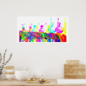 ポロプレーヤズウォールアートポスタカラフルーモダンプリント ポスター (キッチン)