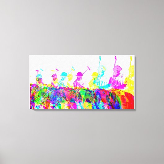 ポロプレーヤーウォールアートキャンバスプリント キャンバスプリント (正面)