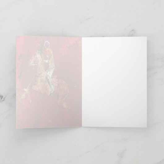 ポロ奏者 カード (内部)