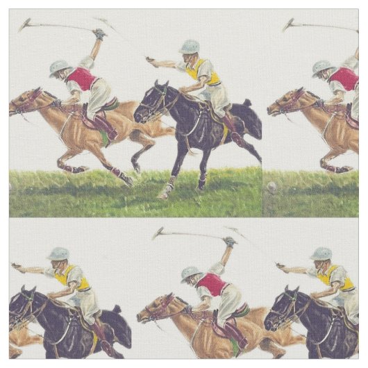 ポロ用の小馬 ファブリック (クローズアップ)