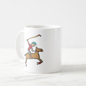 ポロ遊の馬と騎手 コーヒーマグカップ (正面左)
