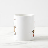 ポロ遊の馬と騎手 コーヒーマグカップ (中央)