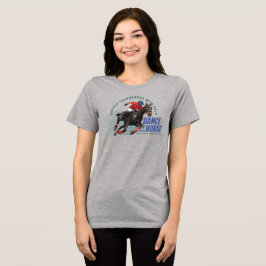 ポロ選手権 馬術ライダー ダンス ウィズ ホース トライブレンドＴシャツ