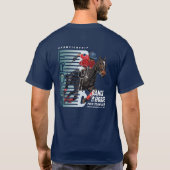 ポロ選手権 馬術ライダー ダンス ウィズ ホース Tシャツ (裏面)