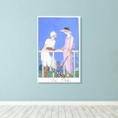 ポロ， 1920-29 (ポチョワールプリント) キャンバスプリント (インサイチュ (ウッドフロア))