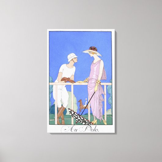 ポロ， 1920-29 (ポチョワールプリント) キャンバスプリント (正面)