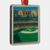 ポロGroundsNewヨーク、NYの眺め メタルオーナメント (右)